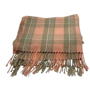 J. Crew plaid tartan plaid scarf shawl wrap  H2853